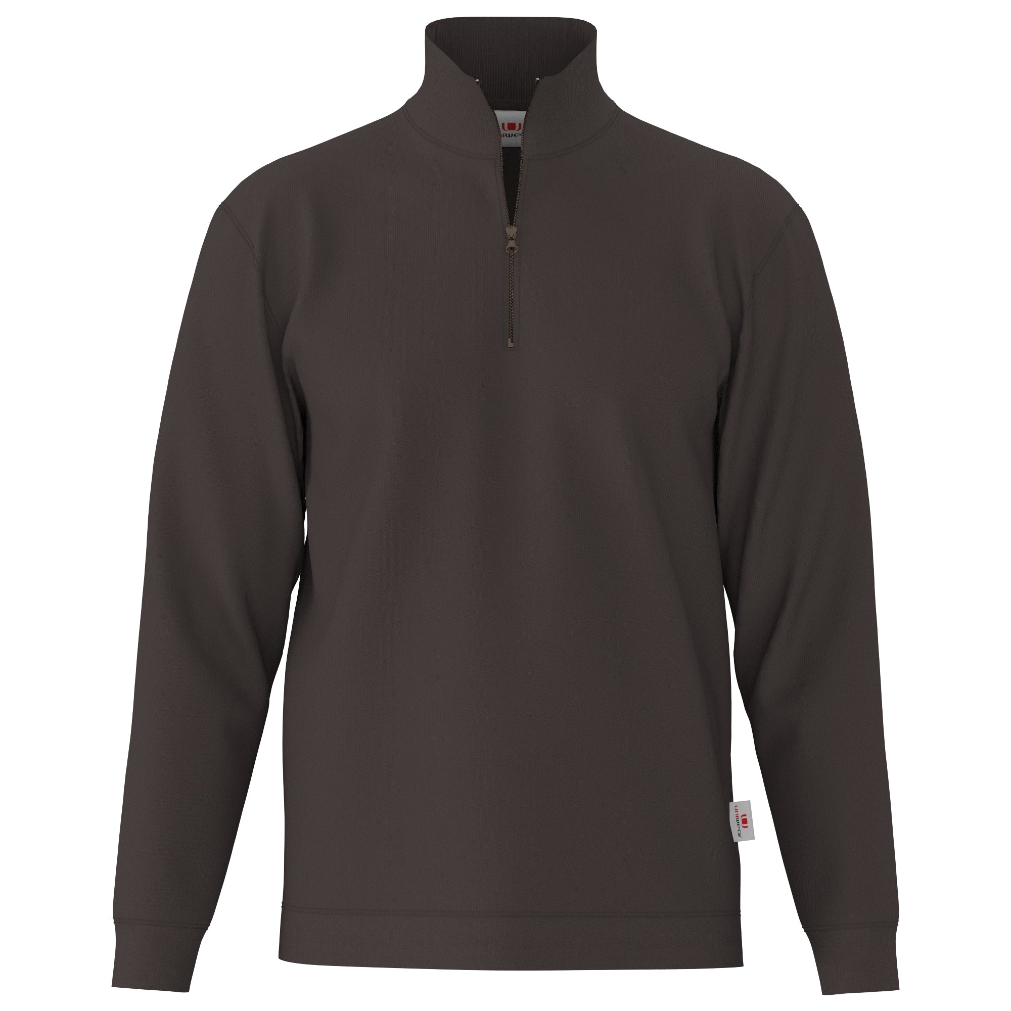 Zip Neck Band Sweater