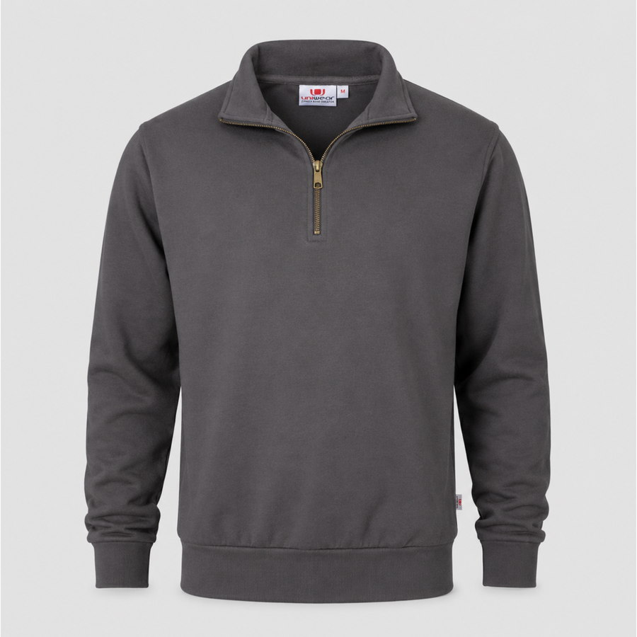 Zip Neck Band Sweater