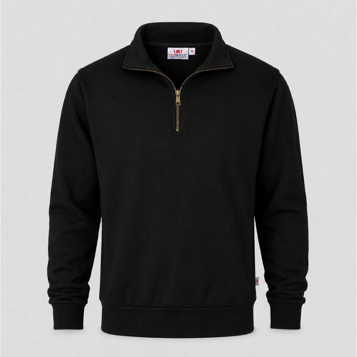 Zip Neck Band Sweater