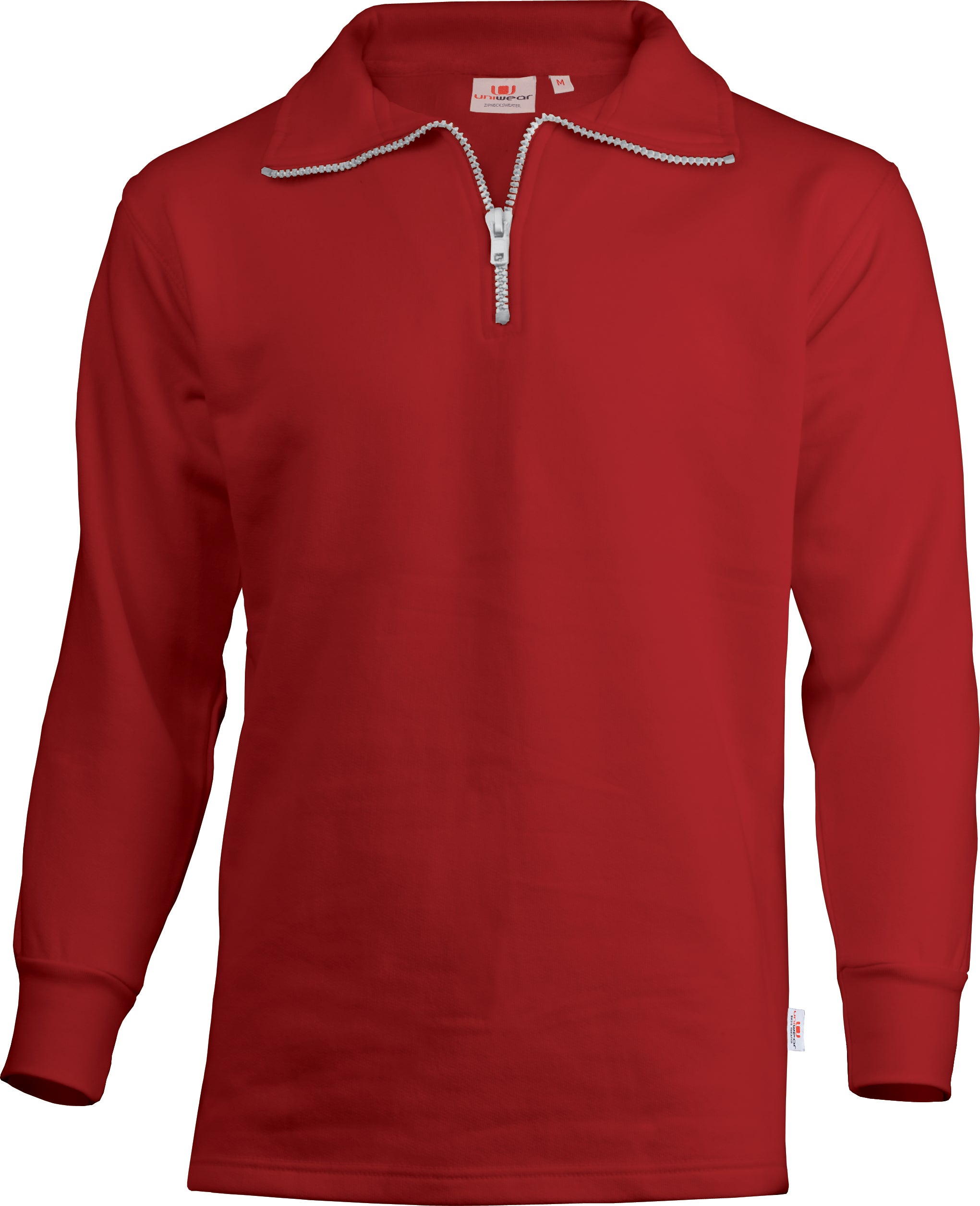 Zip Neck Band Sweater
