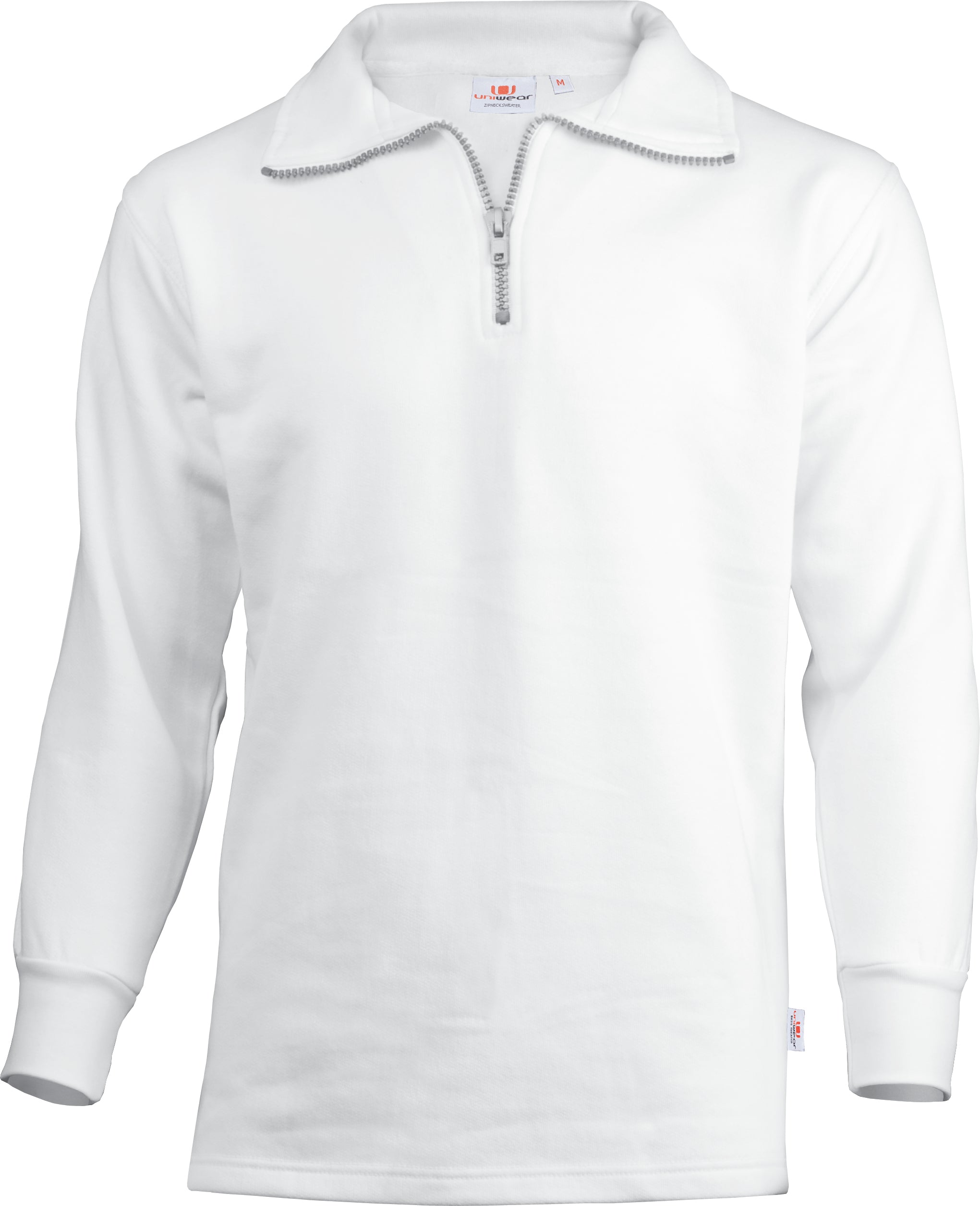 Zip Neck Band Sweater