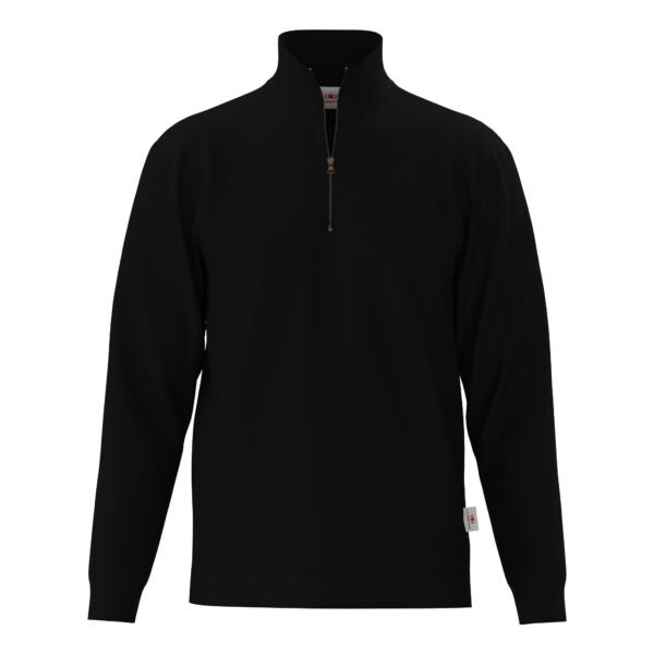 Zip Neck Band Sweater - Image 2